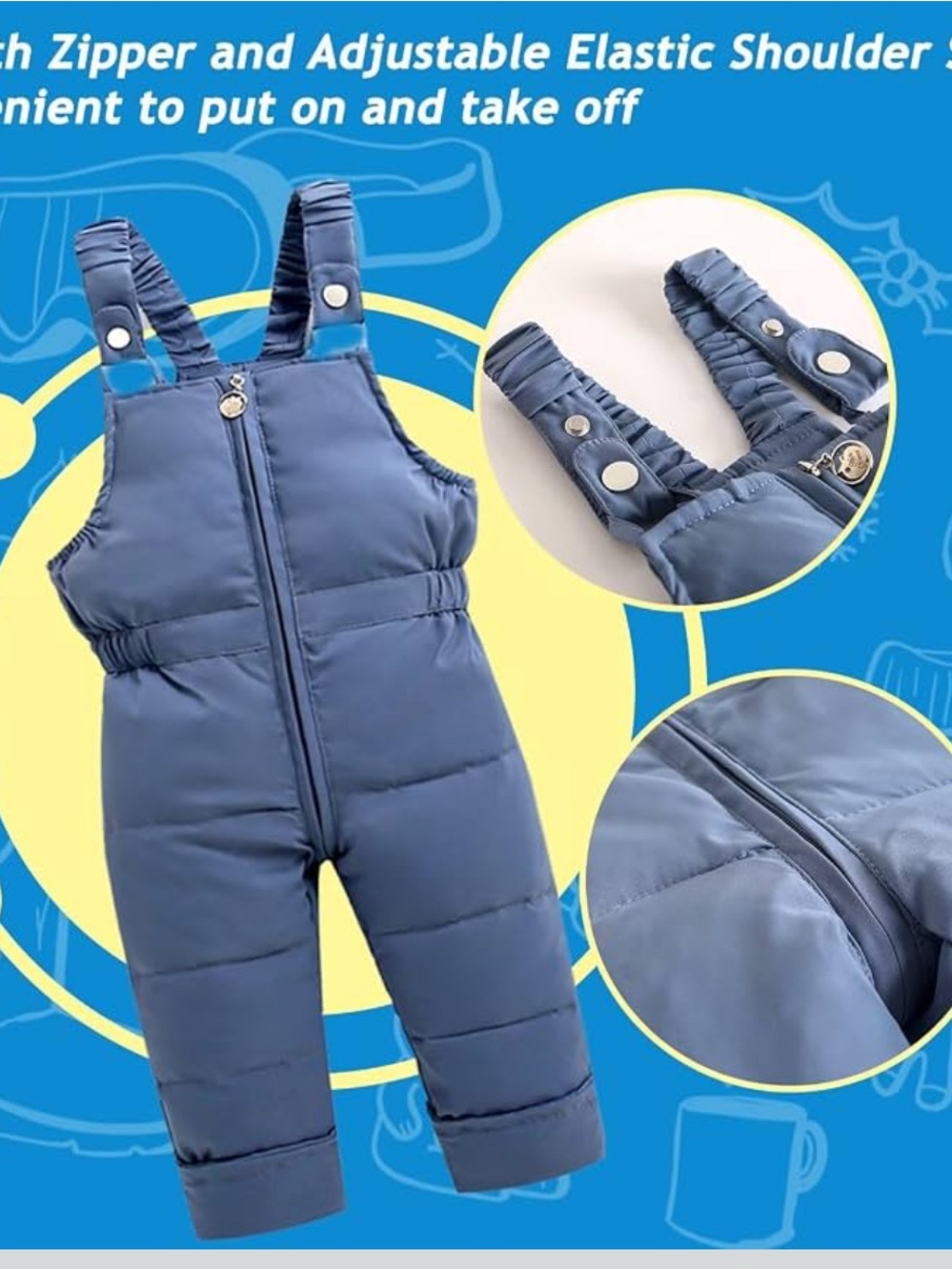 Toddler Insulated Snow Overalls